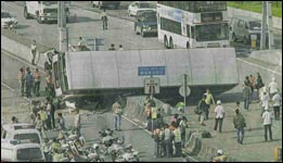 Bus crash in Hong Kong